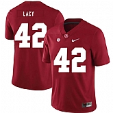 Alabama Crimson Tide 42 Eddie Lacy Red Nike College Football Jersey Dzhi,baseball caps,new era cap wholesale,wholesale hats